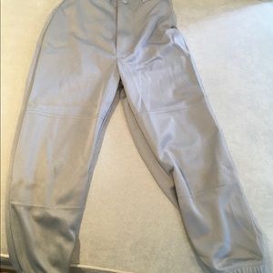 New gray baseball pants, boys.